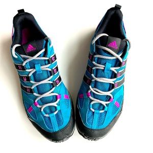 Adidas Women's Athletic Blue / Black/Pink Athletic Running Shoes Sneakers